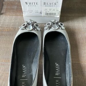 White House Black Market Beaded Ballet Flat